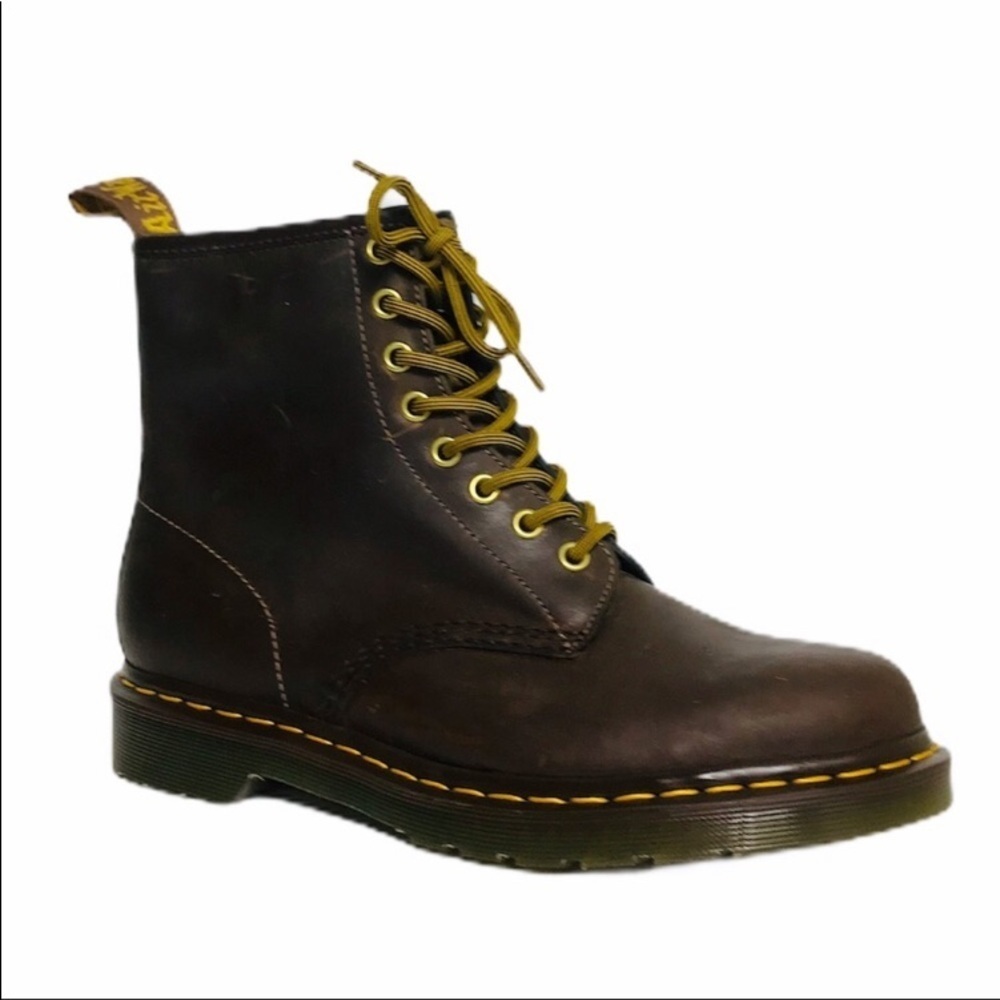 New Dr Martens 1460 brown distressed boots Size 9 - Picture 2 of 14